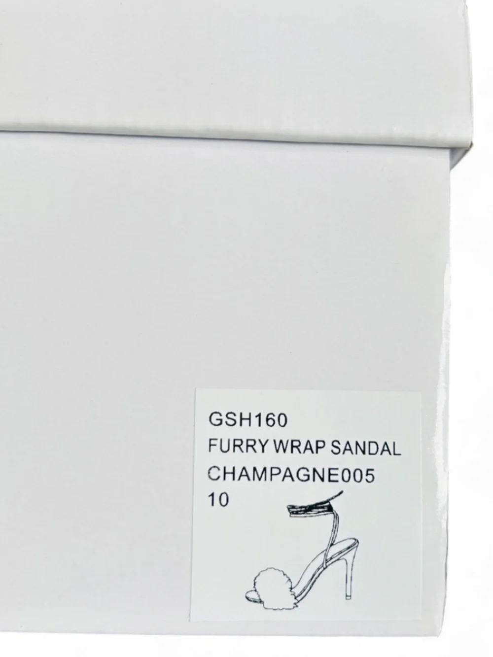 🆕👡 Fluff Wrap Lace Up High Heel Sandal Good American size 10 NWT - Picture 14 of 14